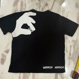Off  white and White Graphic Tee MEN